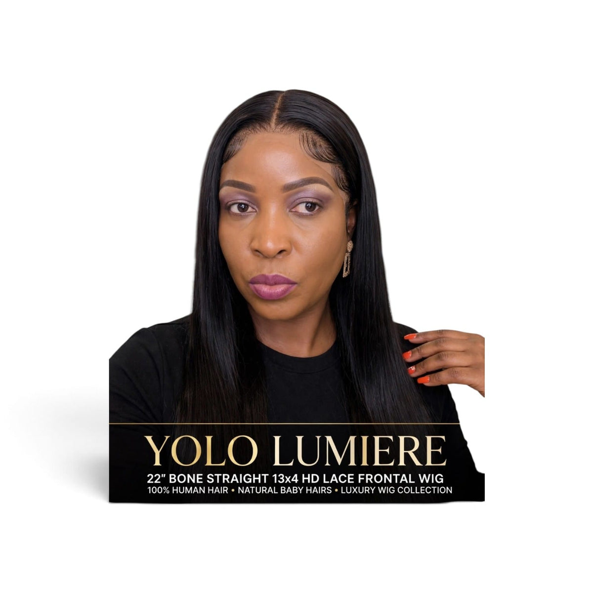 YOLO LUMIERE 24''-13x4-100%Human Hair-Frontal extra long